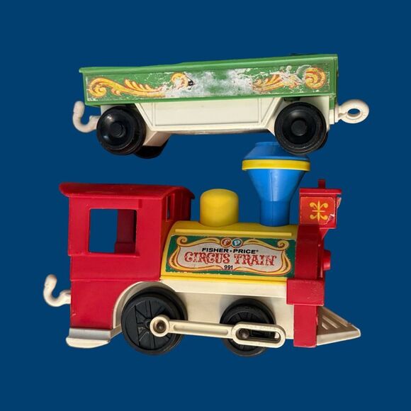 Vintage 1973 Fisher-Price Little People Family Circus Train Set - Picture 3 of 16